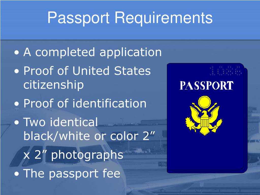 international travel passport requirements