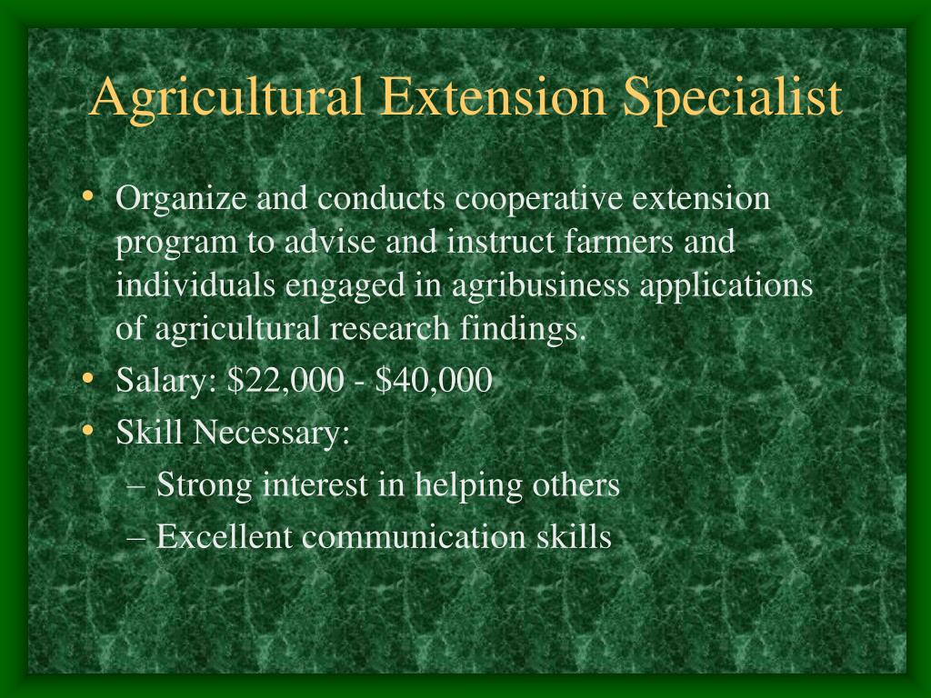 PPT Agricultural Careers PowerPoint Presentation, free download ID