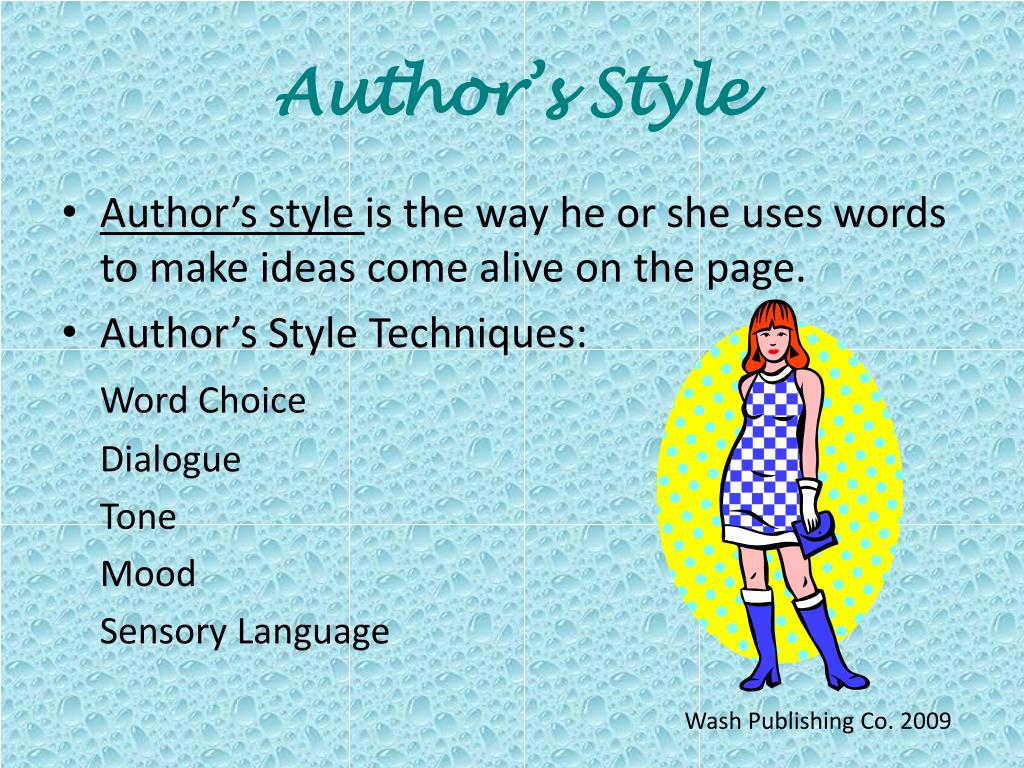 What is the author advice. Individual Style of the author. The author Style. Stylistic techniques. Individual Style is.