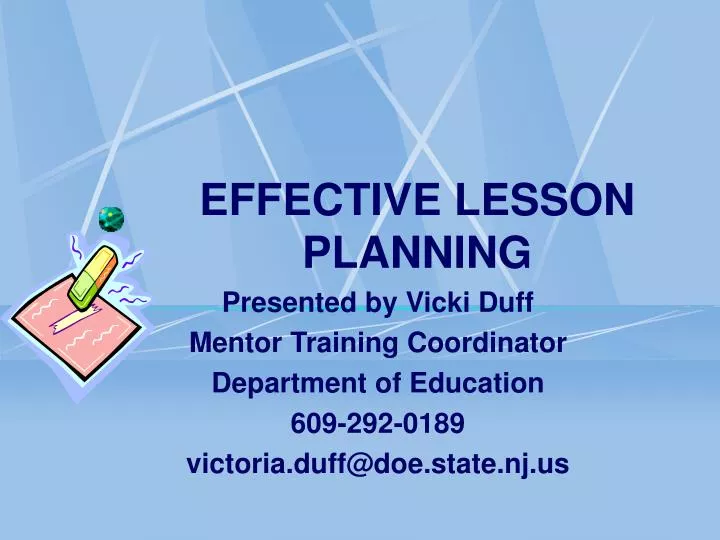 effective lesson planning powerpoint presentation