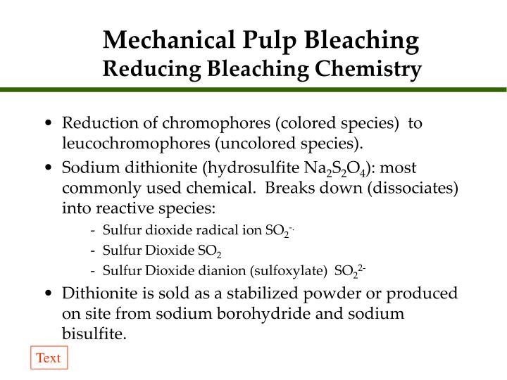 PPT - Pulping and Bleaching PSE 476 PowerPoint Presentation - ID:498685