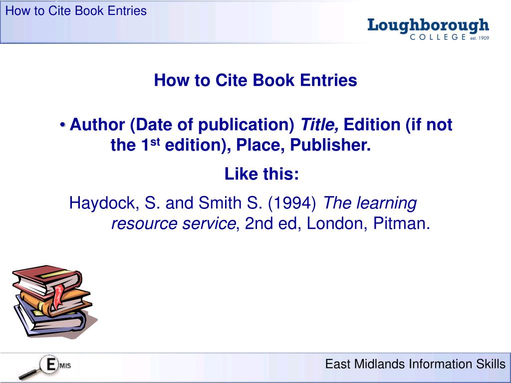 PPT - How To Compile A Bibliography Using The Harvard Referencing ...