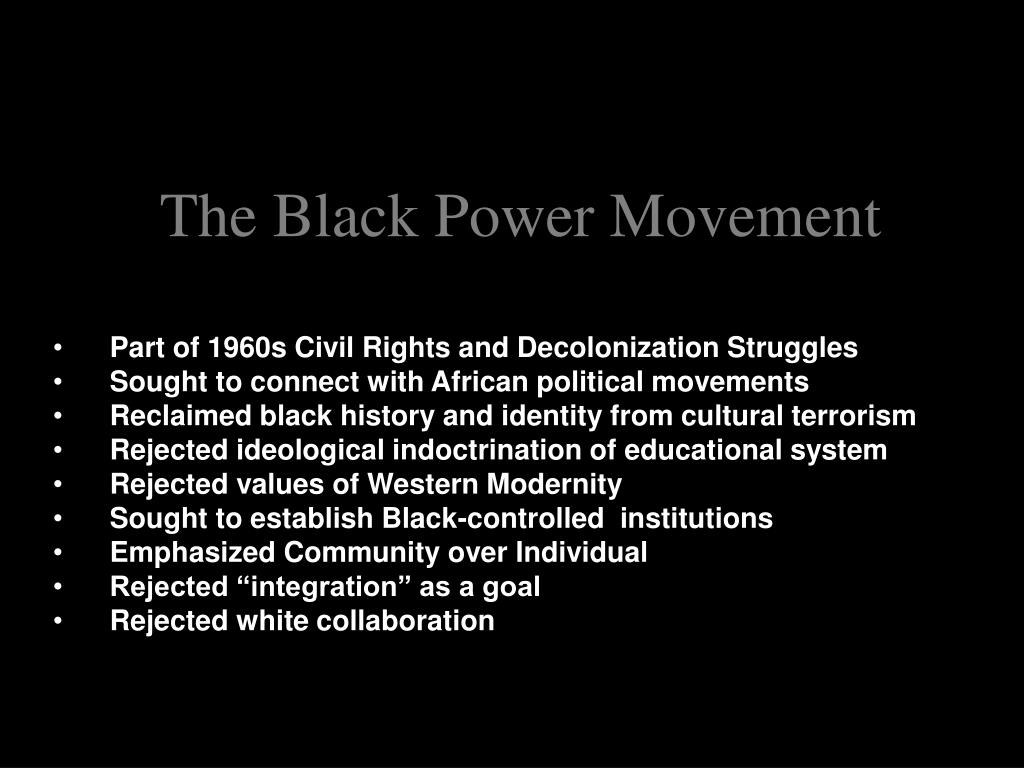 grade 12 essay black power movement