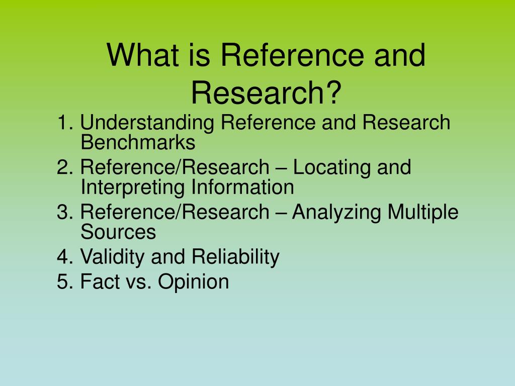 what is reference in research pdf