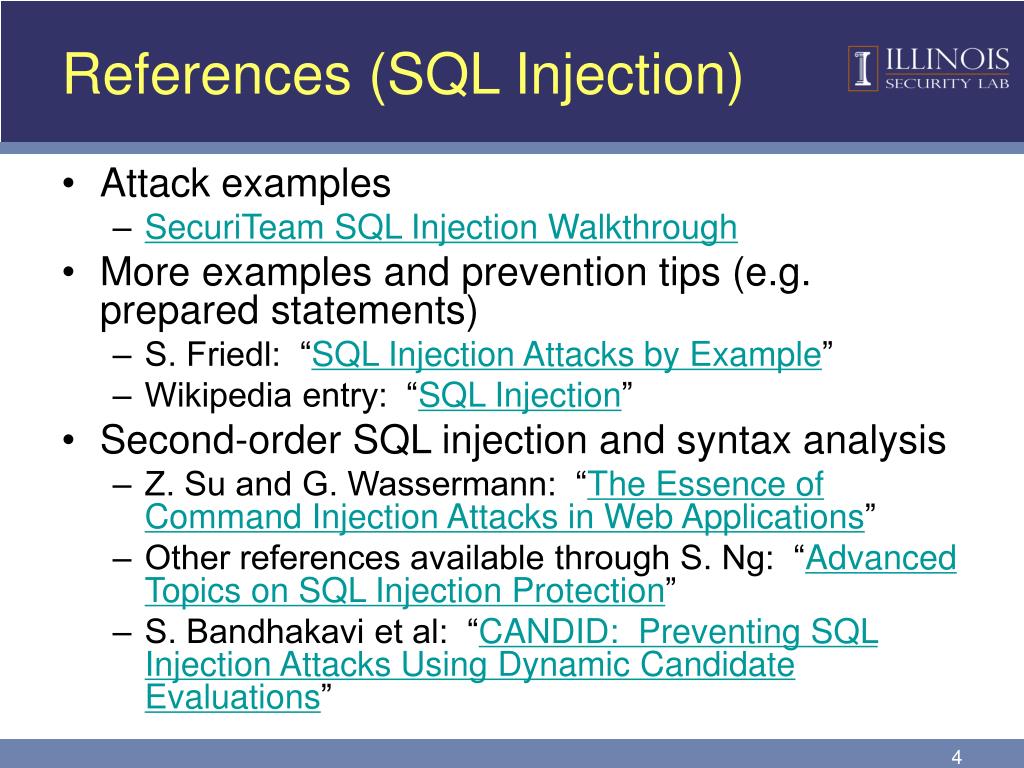 Int references
