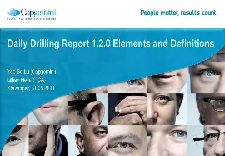daily drilling report 1 2 0 elements and definitions n.