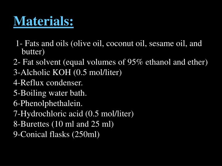 PPT Determination of Saponification Number PowerPoint Presentation