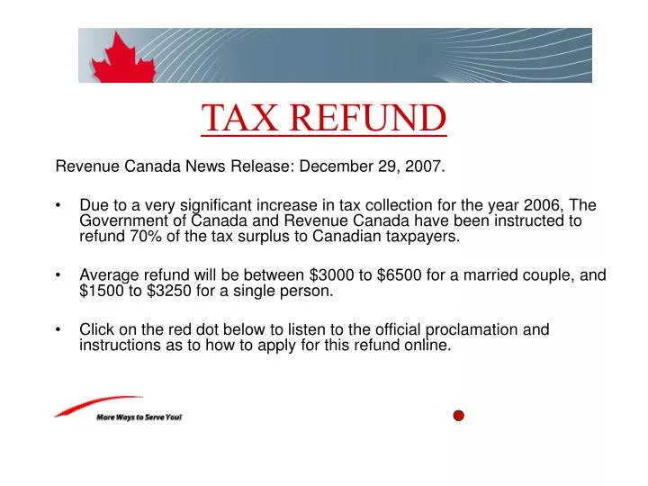 PPT TAX REFUND PowerPoint Presentation, free download ID499652