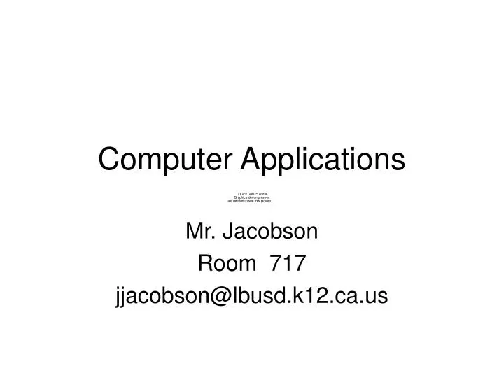 computer applications n.