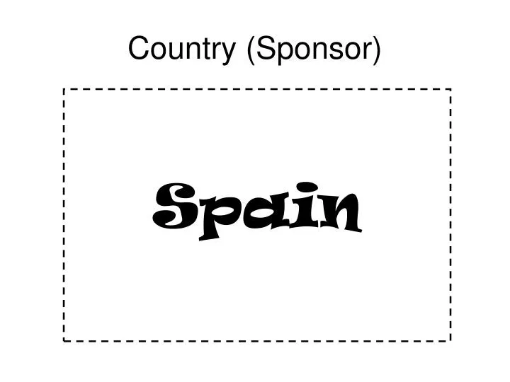country sponsor n.