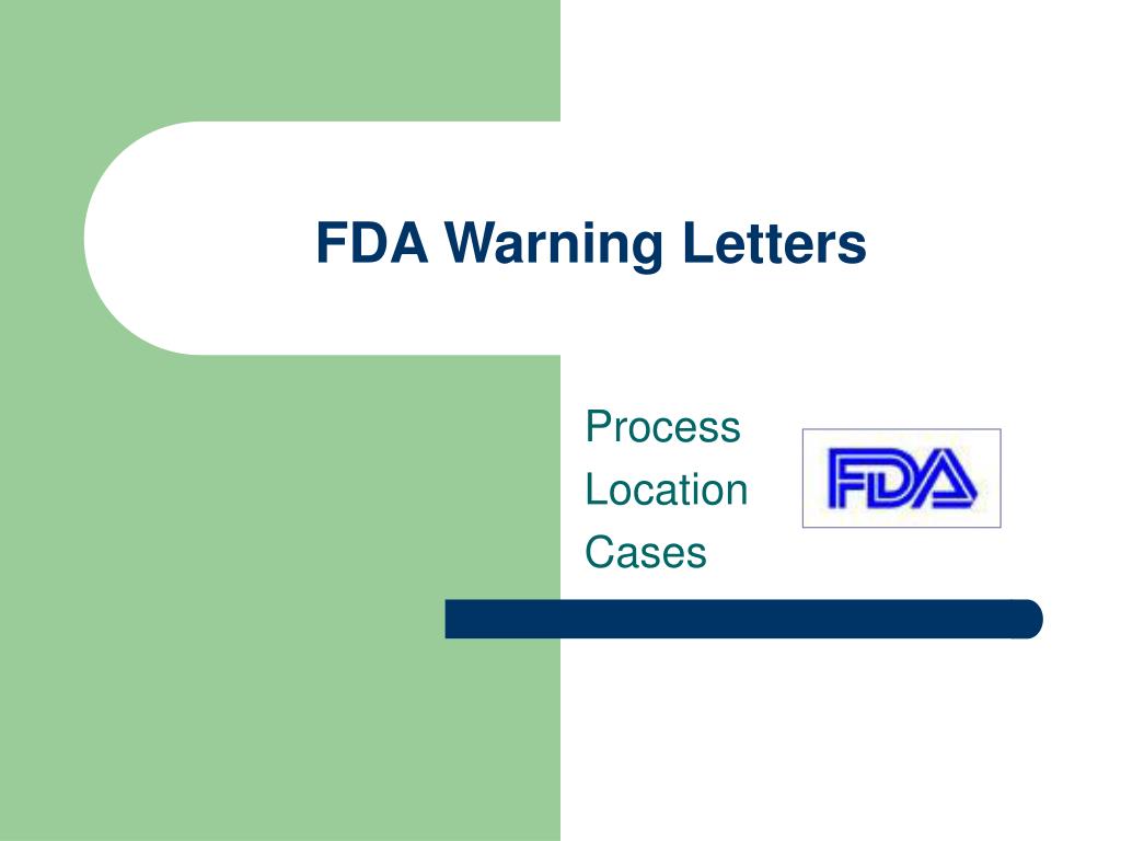 fda warning letters presentation