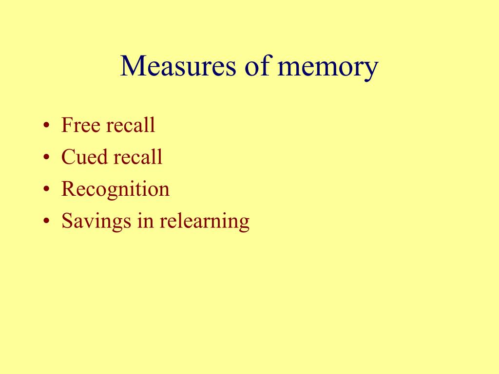 relearning memory