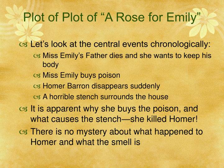 a rose for emily rising action
