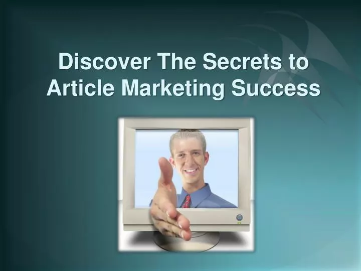 discover the secrets to article marketing success n.