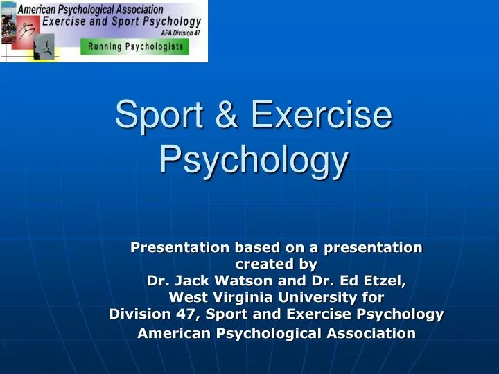 sport exercise psychology n.