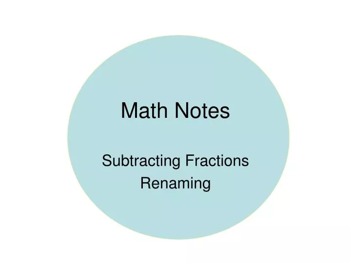 math notes n.