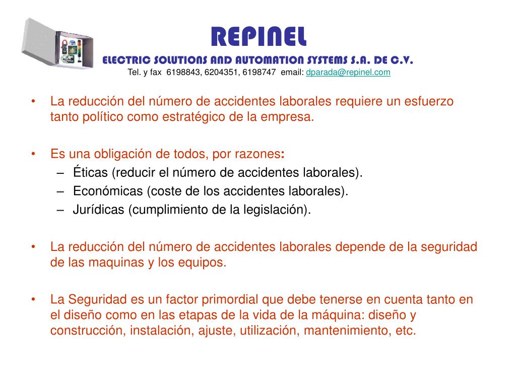 PPT - REPINEL ELECTRIC SOLUTIONS AND AUTOMATION SYSTEMS S.A. DE C.V ...