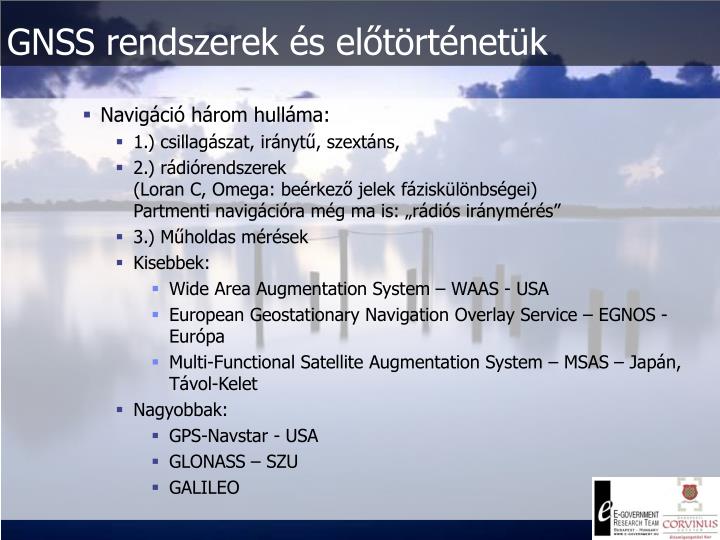 Gnss rendszerek