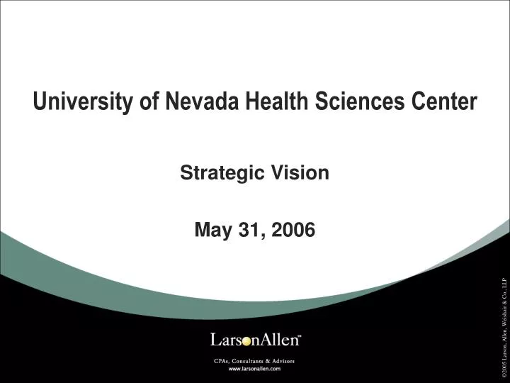 university of nevada health sciences center n.