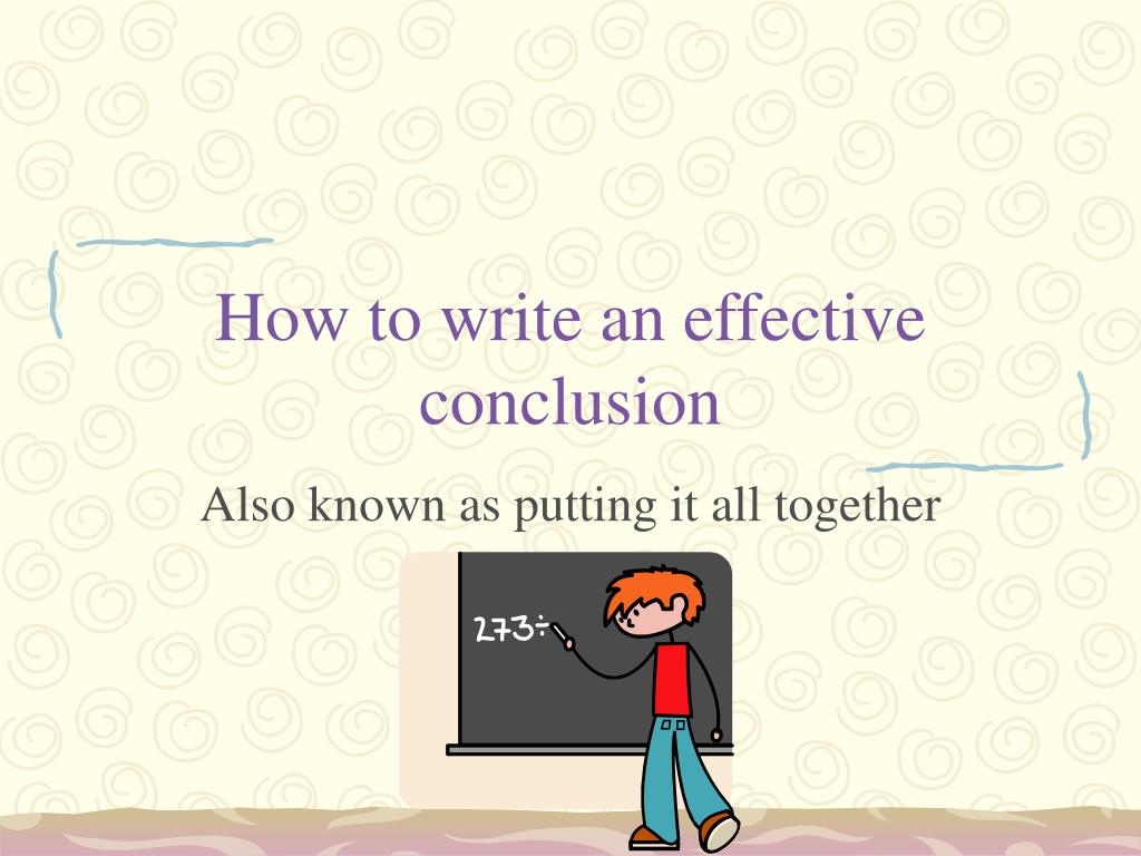 good conclusion to a presentation