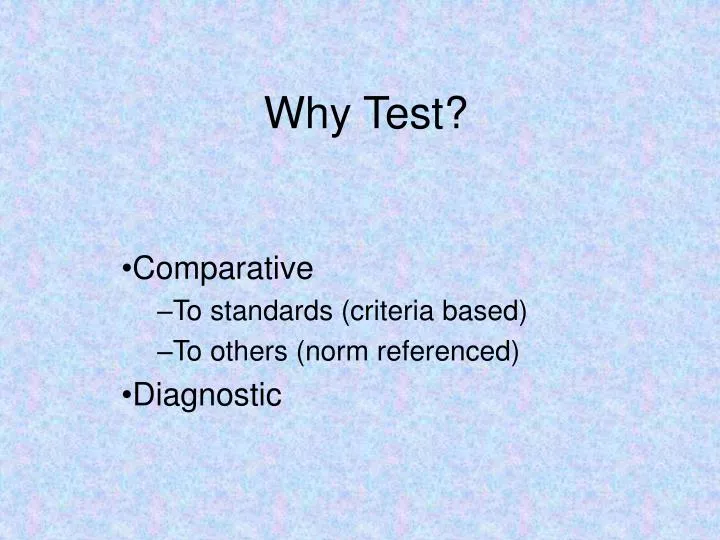 why test n.
