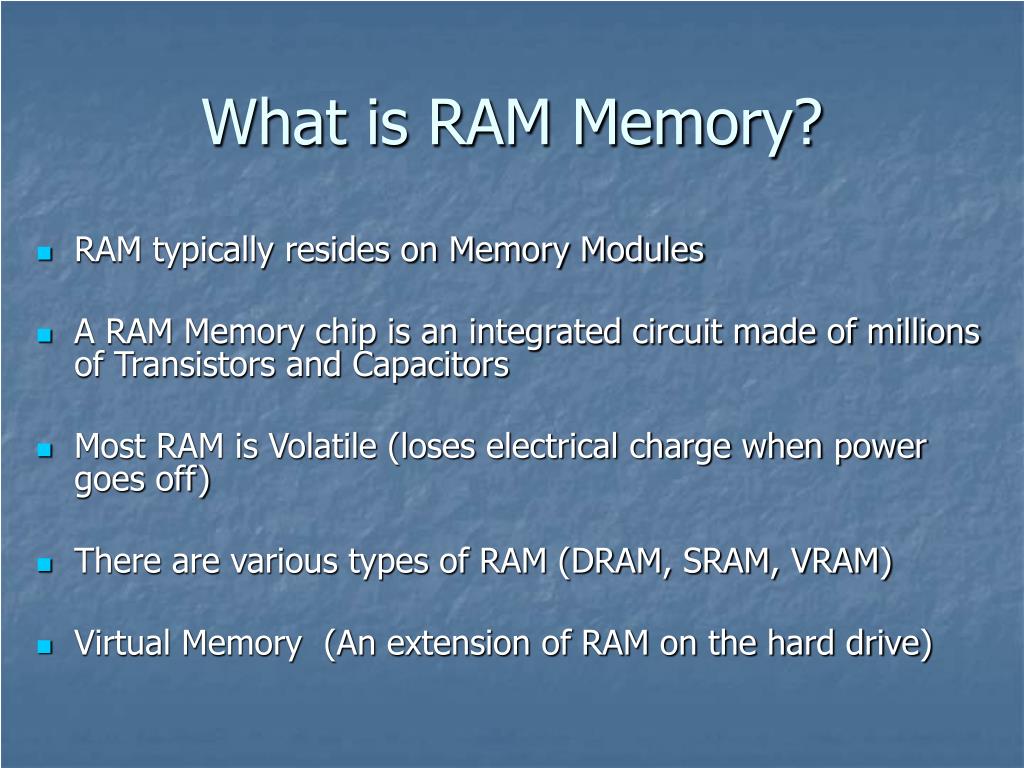 PPT - Types of RAM (Random Access Memory) PowerPoint Presentation, free  download - ID:502429