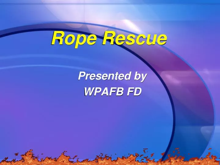 rope rescue n.