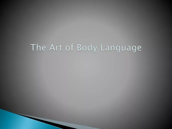 the art of body language n.