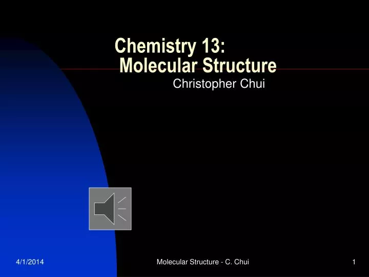 chemistry 13 molecular structure n.