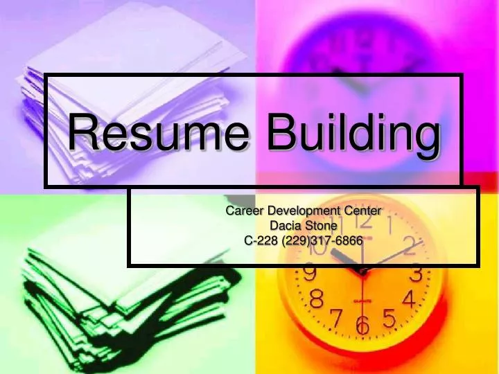 PPT Resume Building PowerPoint Presentation, free download ID503549