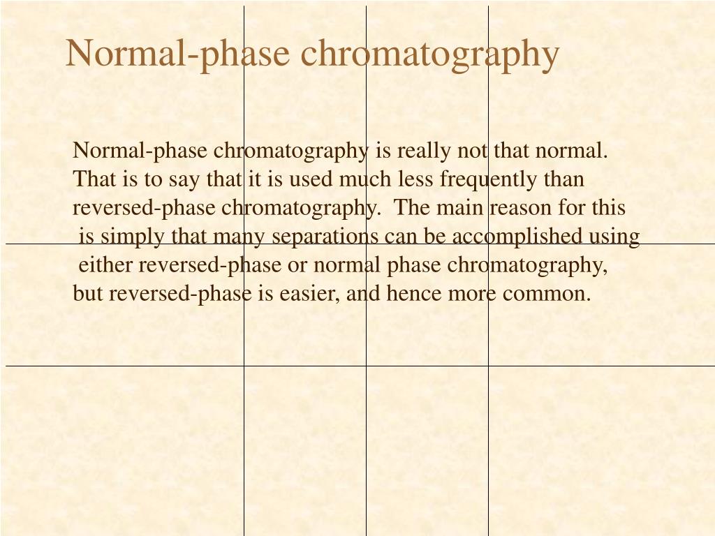 PPT NORMALPHASE CHROMATOGRAPHY PowerPoint Presentation, free