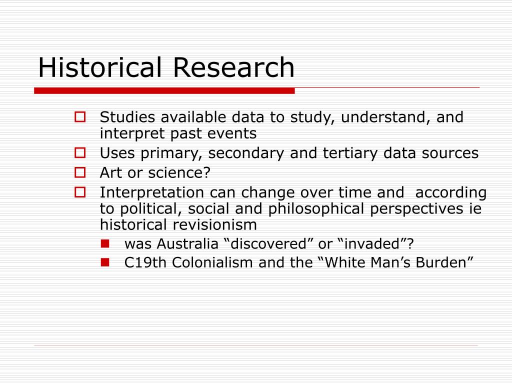 qualitative research about history