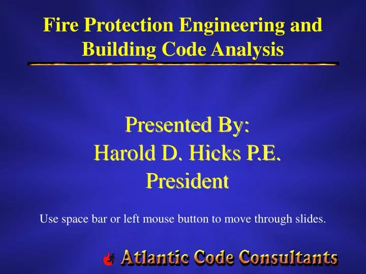 fire protection engineering and building code analysis n.
