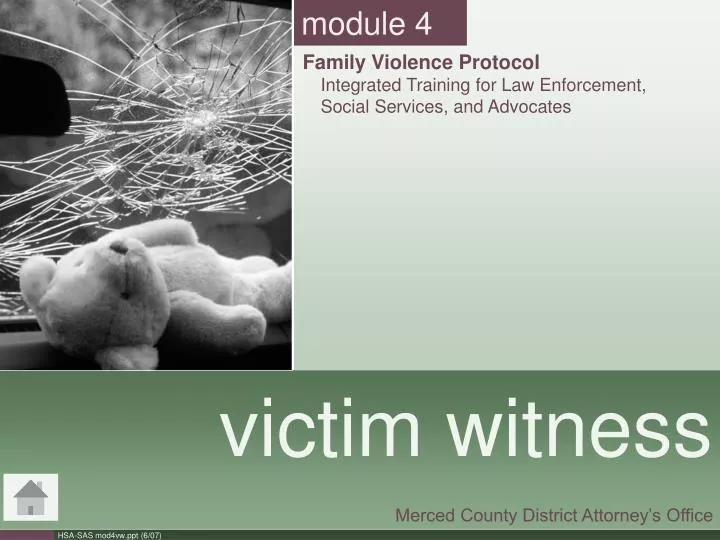victim witness n.