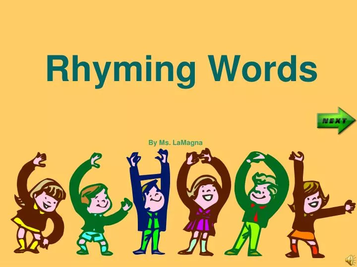 PPT Rhyming Words PowerPoint Presentation Free Download ID 504743