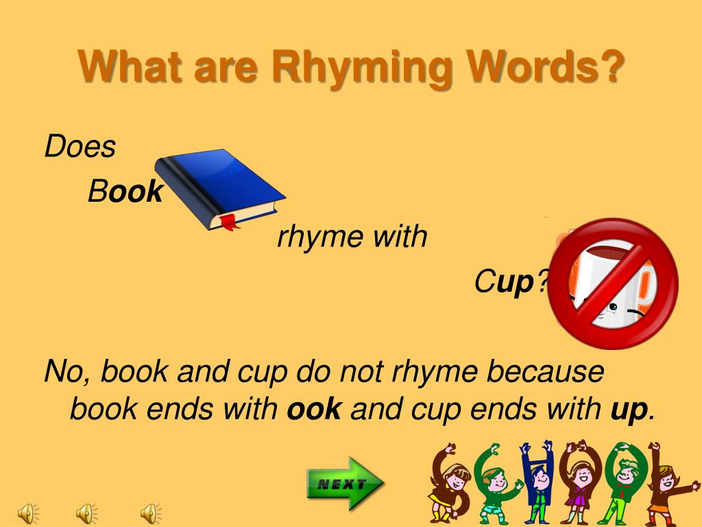 rhyming words powerpoint presentation