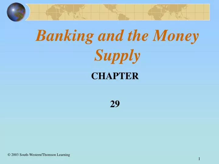 banking and the money supply n.