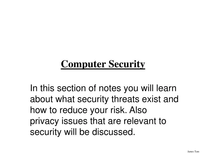 computer security n.