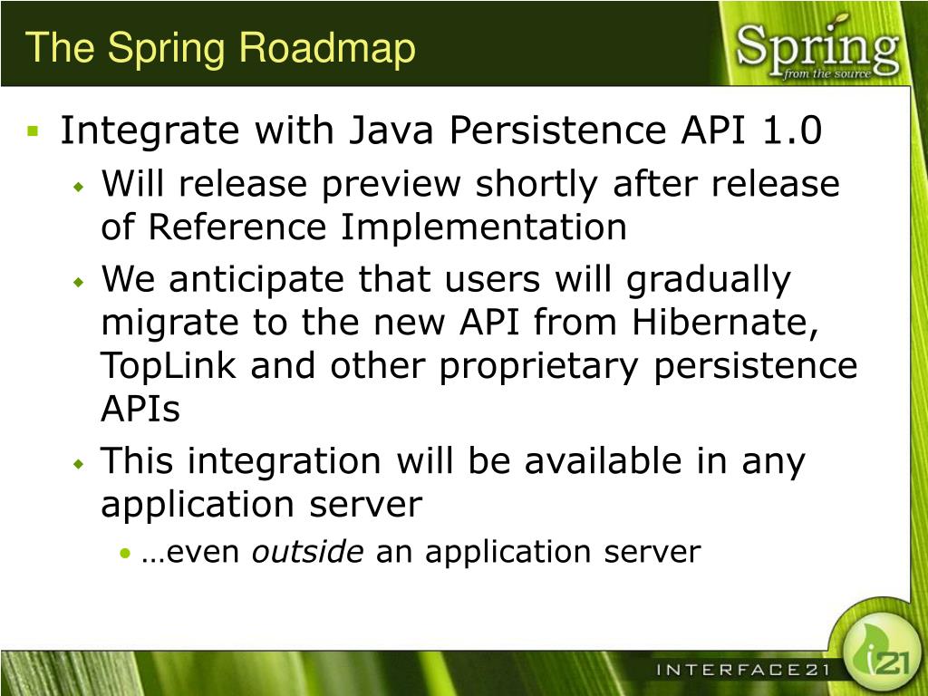 PPT - Spring: Roadmap PowerPoint Presentation, free download - ID:505842