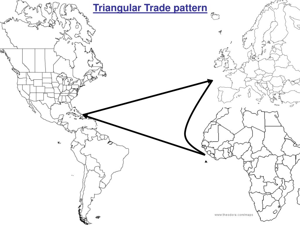 Triangular Trade Blank Map