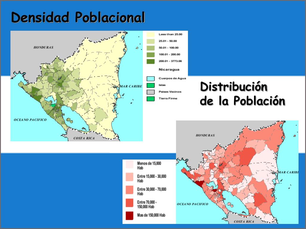 Densidad Poblacional De Nicaragua