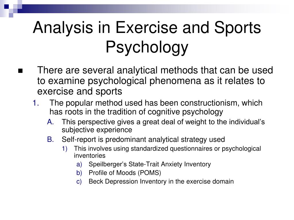 sports and exercise psychology personal statement