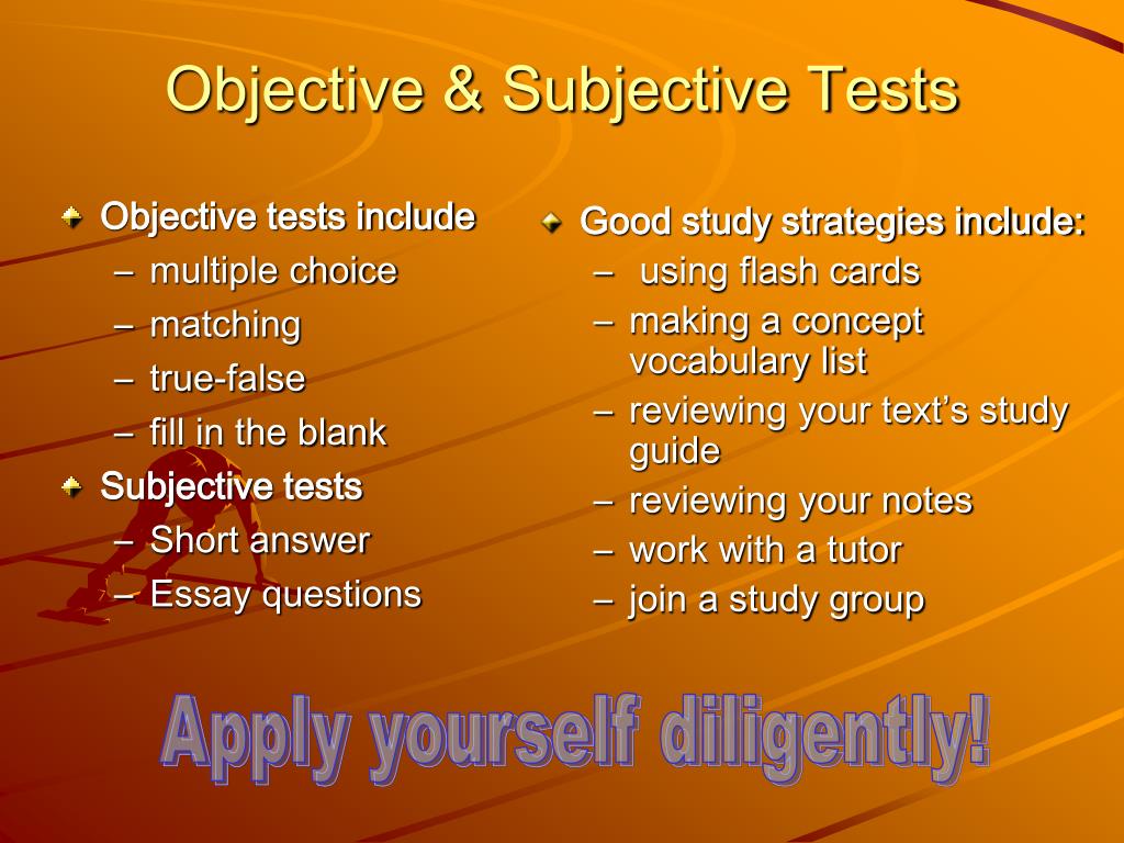 differences between essay and objective test