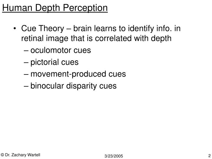depth perception definition psychology