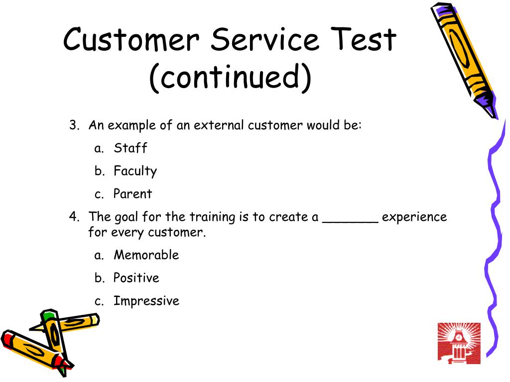 Customer Service Aptitude Test Sample