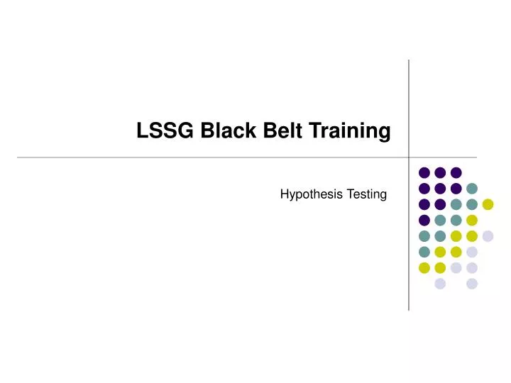 lssg black belt training n.