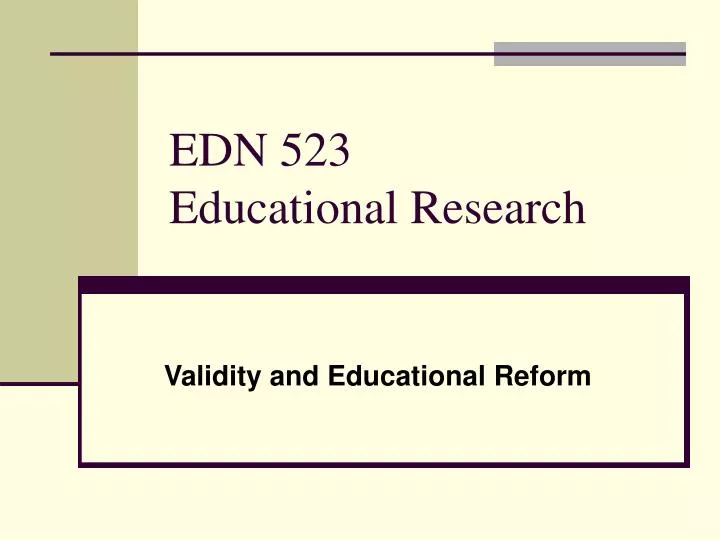 edn 523 educational research n.
