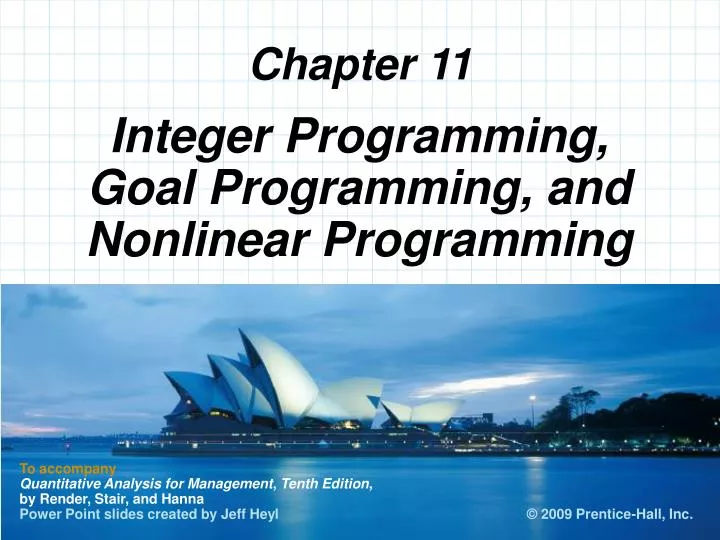 integer programming goal programming and nonlinear programming n.