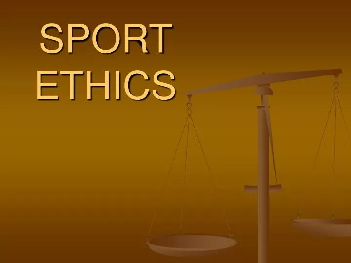 sport ethics n.