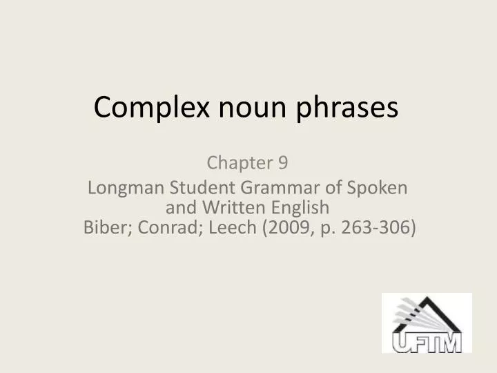 complex noun phrases n.